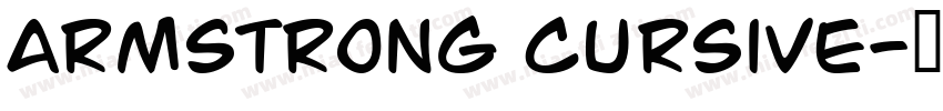 armstrong cursive字体转换